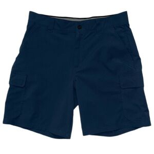 Orvis Men’s Cargo Shorts Size 34 Blue Stretch 9G8023 Quick-Dry Hiking Outdoor